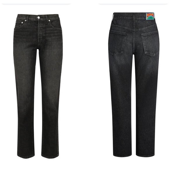 NWT $320 Daily Blue by Adriano Goldschmied High-Waisted Straight 24 BOOST - Picture 1 of 16